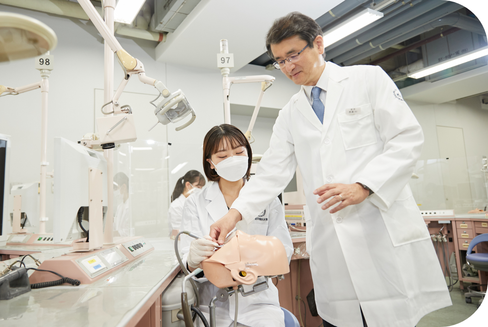 附属病院での臨床実習の様子