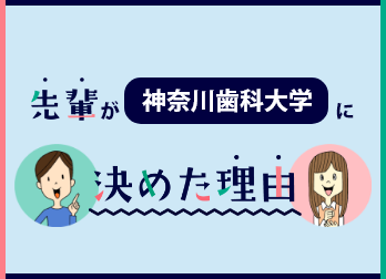 先輩が神奈川歯科大学に決めた理由